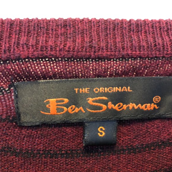 Maroon / Black Ben Sherman Sweater - Picture 5 of 5